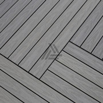 Tegel Fun-Deck Multigrey Light Co-extrusion 30x90x2,2 cm